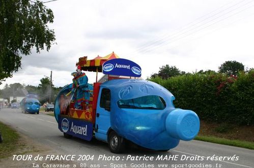Caravane du Tour de France 80 ans : Aquarel