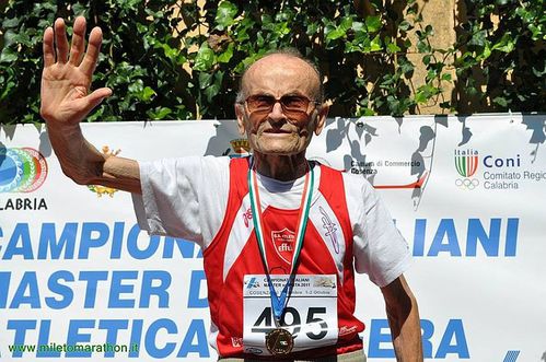 A 98 anni suonati Giuseppe Ottaviani fa incetta di Ori a Campionati Mondiali Master Indoor di Budapest