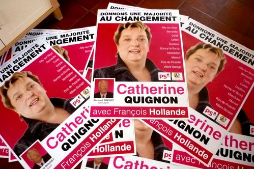 Affiches de campagne catherine quignon