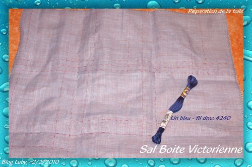 preparation toile et fil