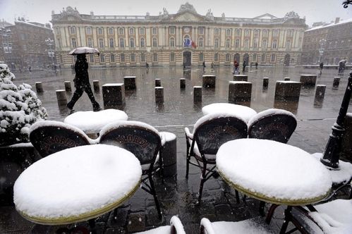 Place du Capitole sous la neige