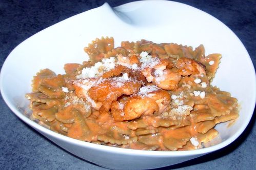 Farfalles au saumon & crème chorizo3