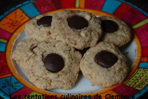 cookies praliné chocolat