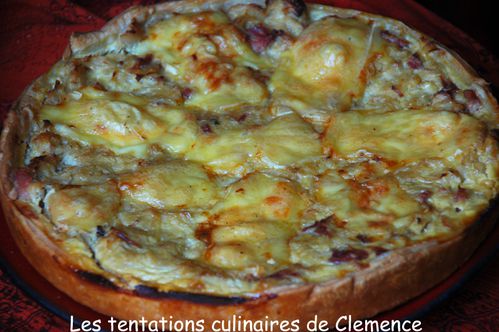 tarte choucroute et saint nectaire