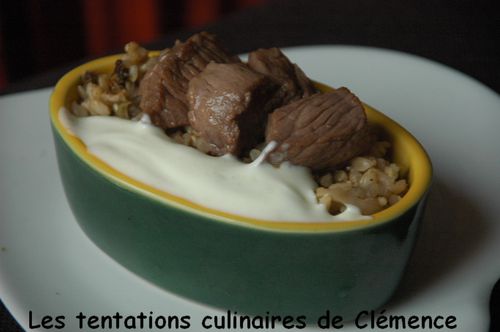 viande miel sauce wasabi