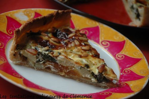 tarte blettes roquefort raisin2