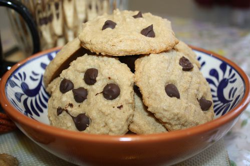 biscuits au beurre de cacahuetes et pepites au chocolat pic