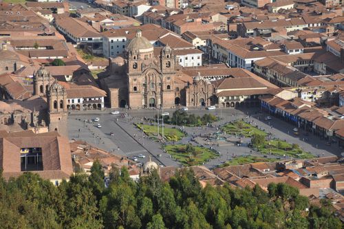 065 - Cuzco - plaza des armas vu d'en haut