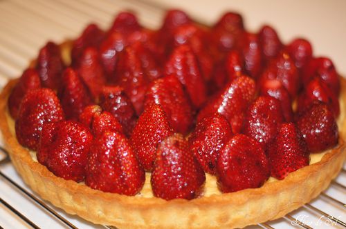 tarte aux fraises creme d'amande