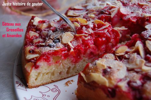 gâteau groseilles et amandes