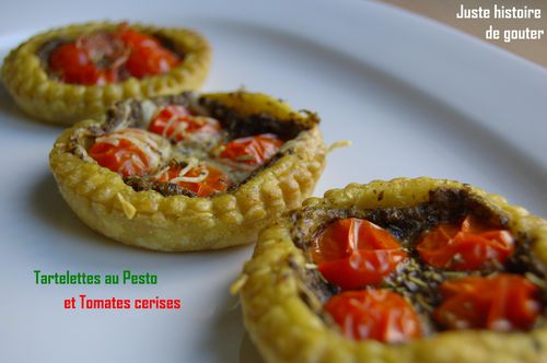 tartelettes au pesto et tomates