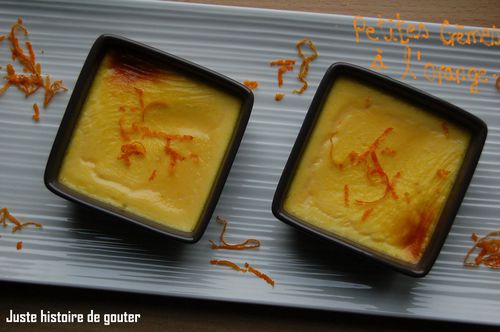 crèmes à l'orange