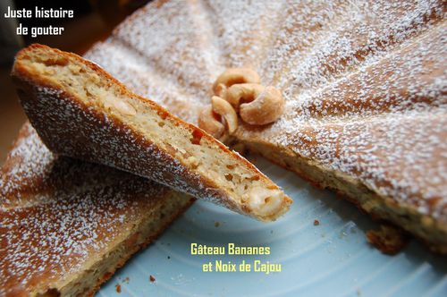gâteau banane cajou