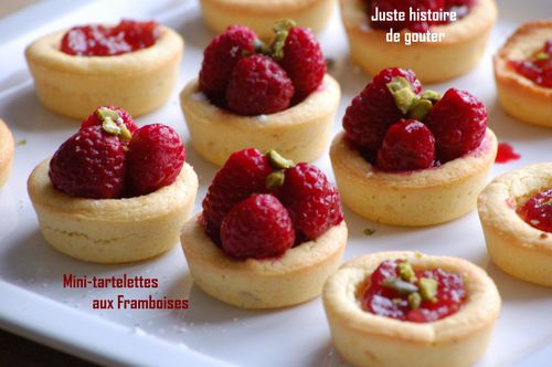 mini-tartelettes framboises