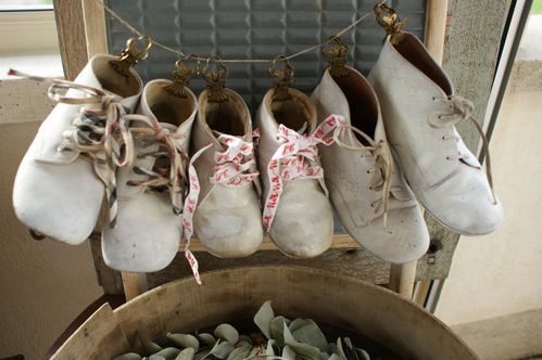 petites chaussures d enfant shabby chic