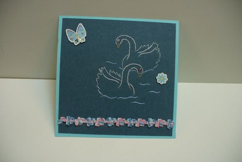 carte brodée yvette