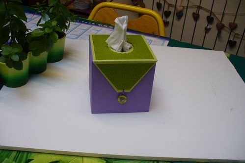 boîte à mouchoirs carrée