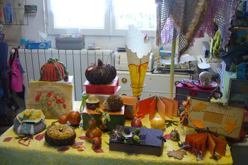 déco d'automne du grenier
