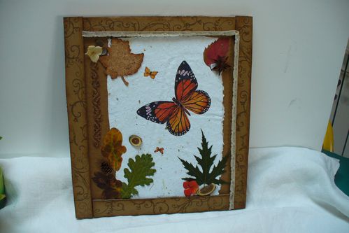 cadre en carton d'automne