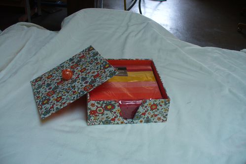 cartonnage boîte à serviettes