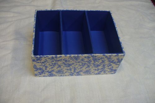cartonnage boîte à compartiments de michèle