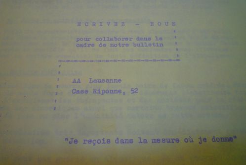 BSG BRUXELLES 339 suisse 1965