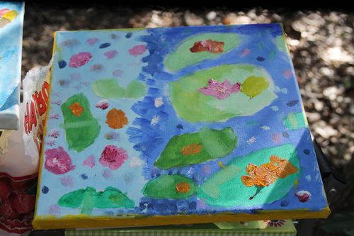 Un joli stage d'arts plastiques réussi ! Dans le jardin.! - Cours de  peinture et dessin, nimes, pour les enfants à partir de 4 ans et les adultes