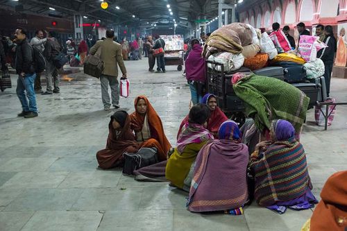 Inde, dans la gare de Jhansi