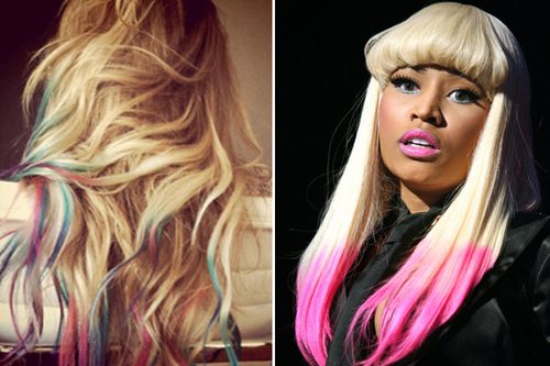 lauren-conrad-nicki-minaj-tie-dye-tip-2011-hair-trend