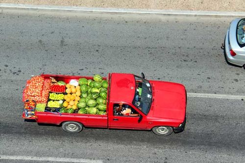 830k3 Thessalonique, vendeur de fruits et légumes