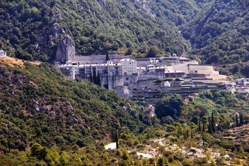 838h2 Mont Athos, monastère Agios Pavlos