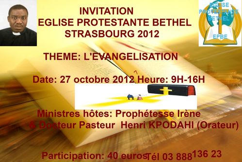 SEMINAIRE BIBLIQUE OCT 12