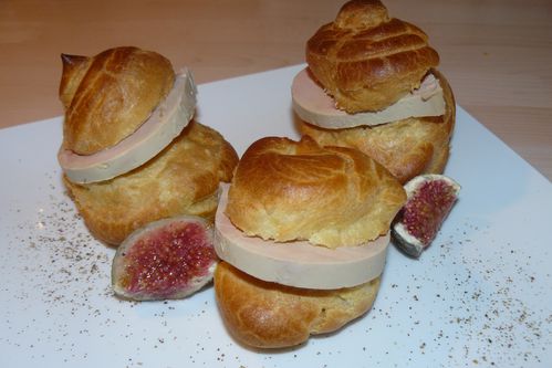 Profiterole foie gras