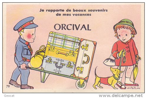 carte postale orcival amusante