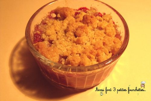 Crumble Pomme Framboise Coco Sans Gluten Ainsi Font 3 Petites