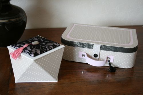 ensemble girly : valisette et boite chinoise
