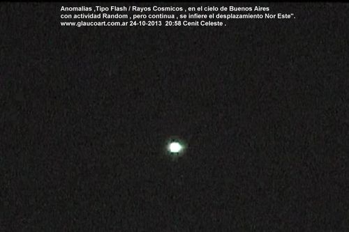 RAYOS COSMICOS UFO FLASH 24,10,2013
