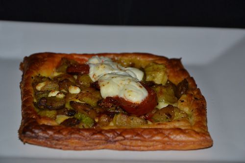 Feuilleté courgettes chorizo 1