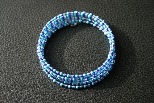 bracelet nuance bleu rocaille