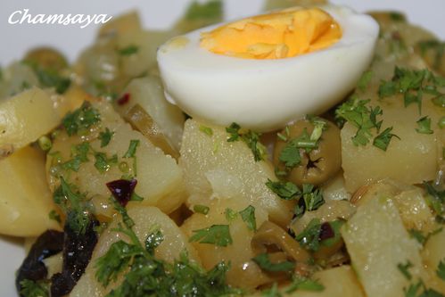 Salade de pommes de terre au citron confit