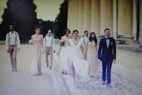 12 juillet 2014 : mariés, demoiselles et garçons d'honneur.