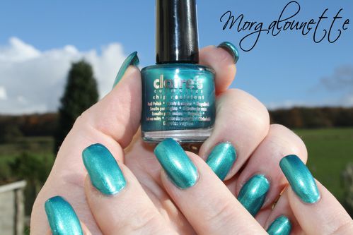 metallic teal claire's morgalounette (3)