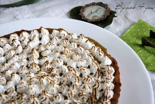 tarte meringuée rhubarbe j