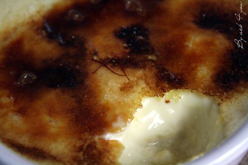 crème brûlée au safran d