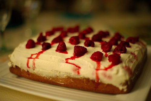 Gateau Au Yaourt A La Framboise Et Sa Mousse Au Mascarpone Les