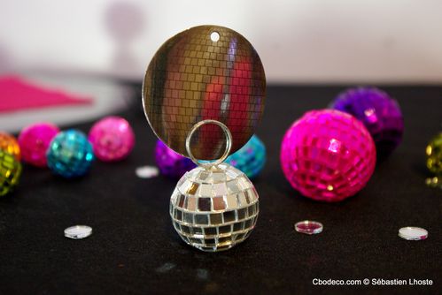 Marque-Place Mini Boule à Facettes Disco - Blog Cbodeco