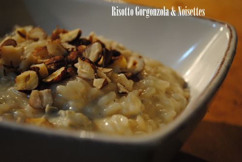 risotto gorgonzola noisettes