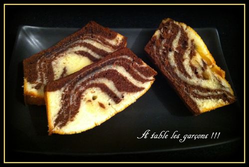 Gateau Marbre Aux Deux Danette A Table Les Garcons