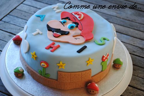 Gateau anniversaire Mario ! - Le blog de comme1enviede