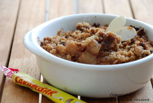 Crumble Aux Pommes Amandes Effilees Et Carambar Cuisine